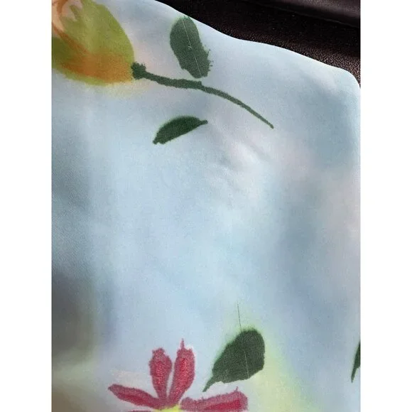 Xoxo Mini Skirt Womens Size 7 Floral Print Y2K Skater Polyester Made In USA - Picture 11 of 12